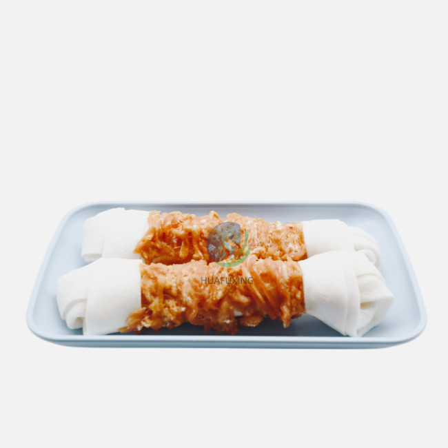 chicken wrapped knotted rawhide 7 inch